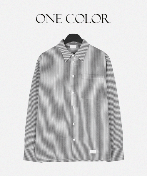 리온 스트라이프 셔츠 - one color